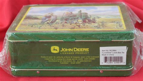 john deere tin lunch box